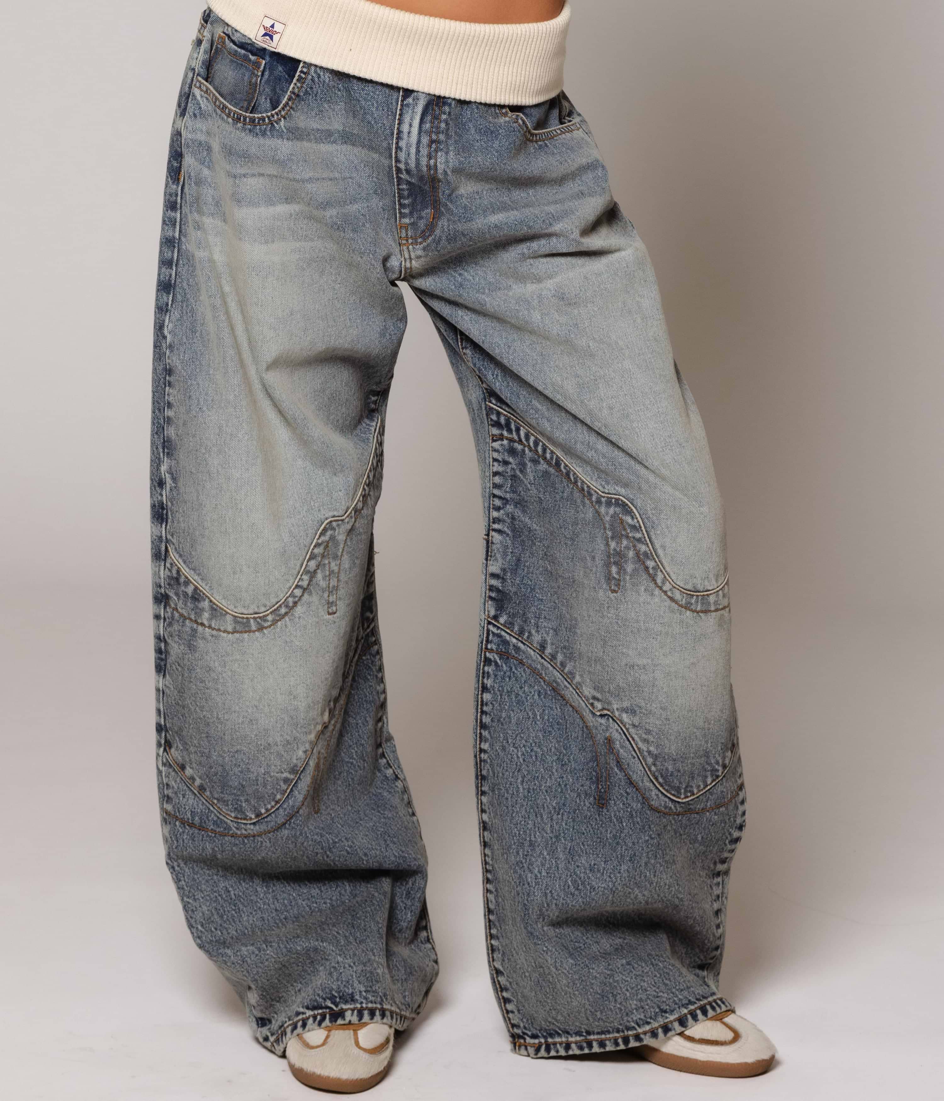 Fold Over Jeans