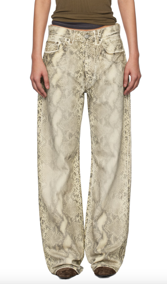 Snake Print Jeans