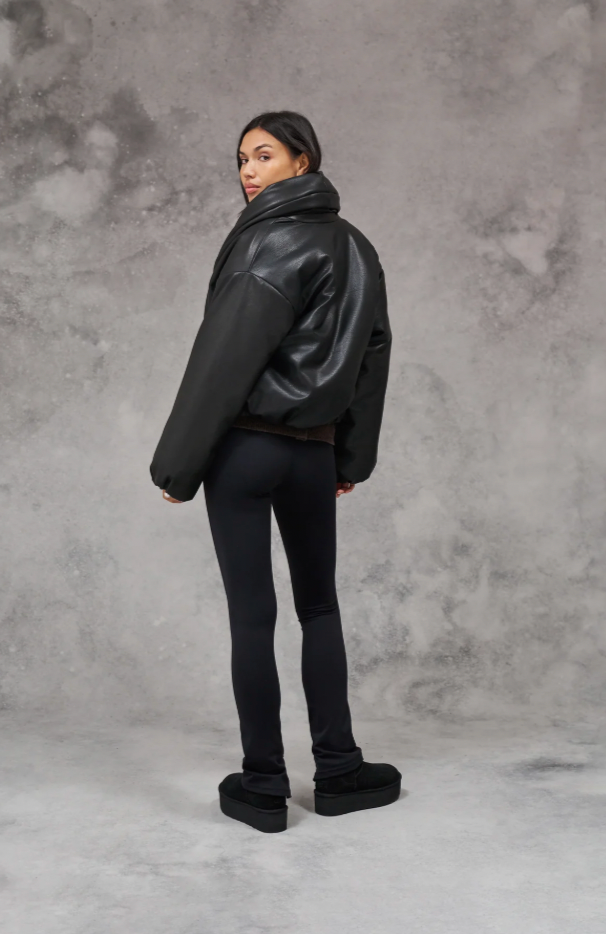 Oversized Collar Puffer Jacket